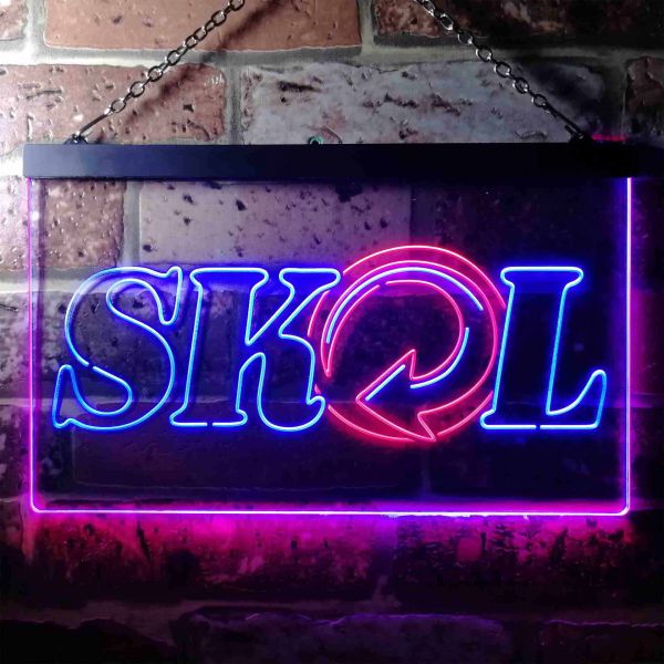 Skol Dual LED Neon Light Sign